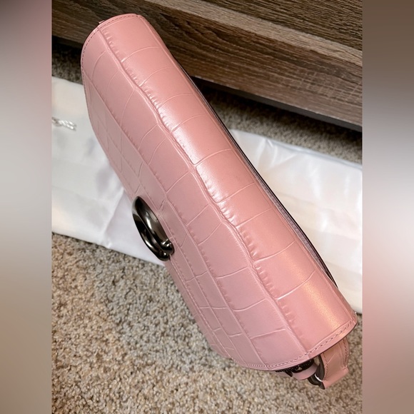 ❌SOLD❌ NWT Coach Studio Croc-Embossed Leather Shoulder Bag - Picture 7 of 14